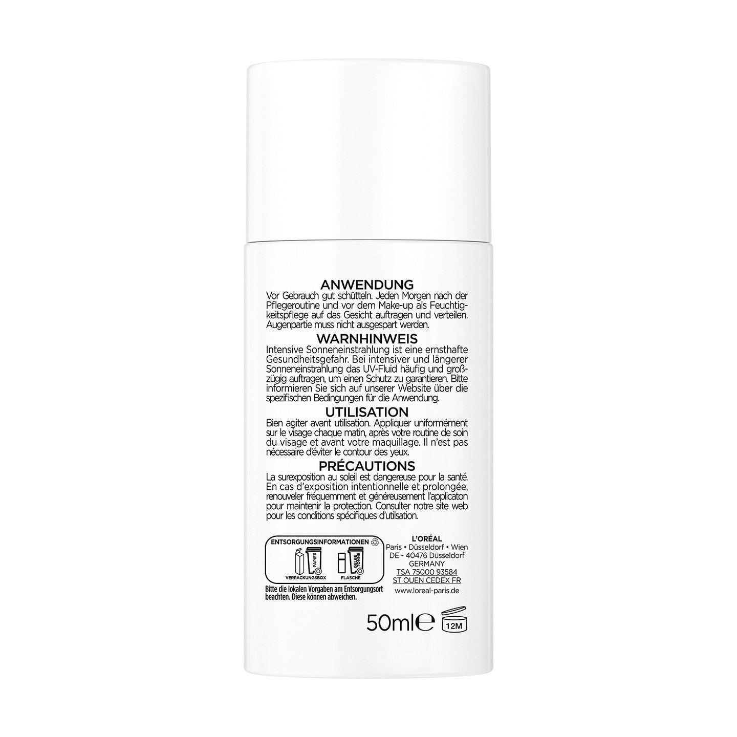 Bright Reveal Dark Spot UV Fluid LSF 50 - Produkt Rückansicht